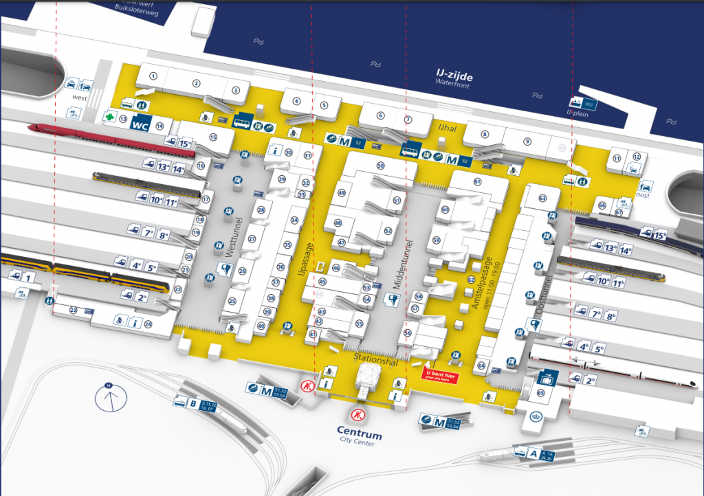 Amsterdam Centraal Map